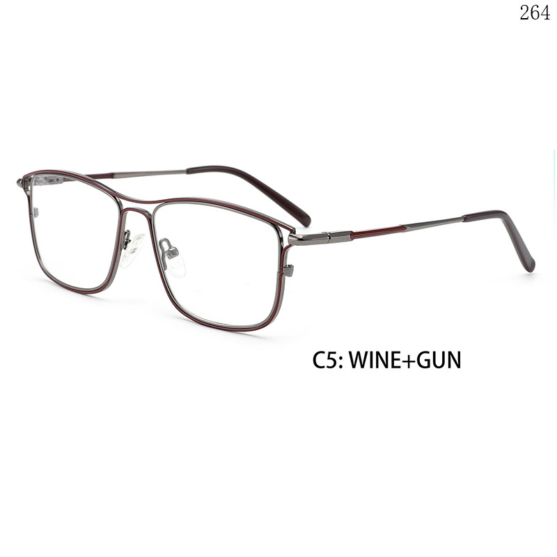 Dachuan Optical 17255A23 China Supplier Unique Design Metal Optical Frame with Double Color (11)