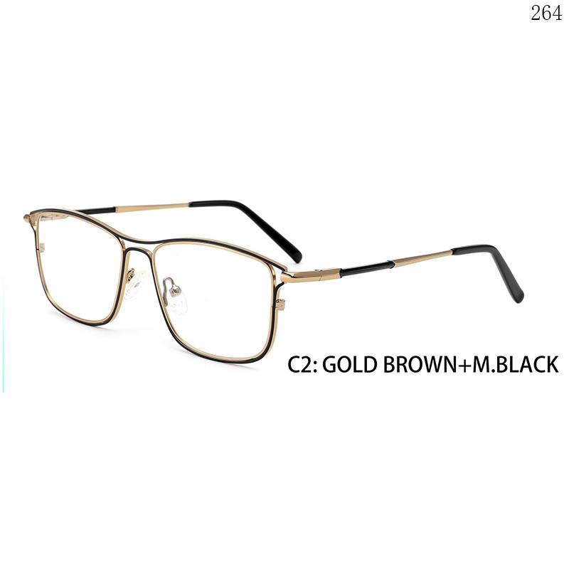 Dachuan Optical 17255A23 China Supplier Unique Design Metal Optical Frame with Double Color (8)