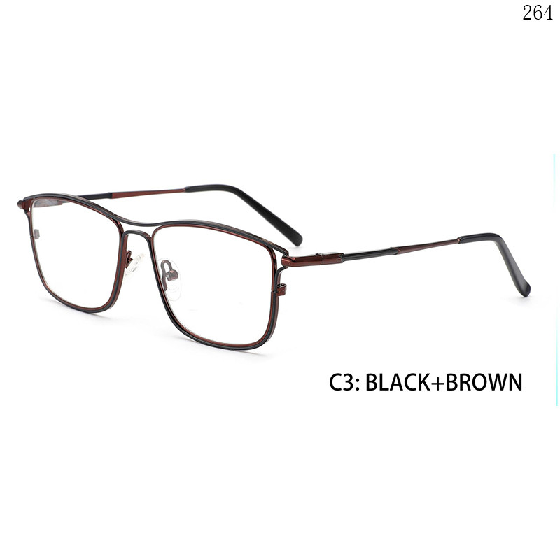 Dachuan Optical 17255A23 China Supplier Unique Design Metal Optical Frame with Double Color (9)