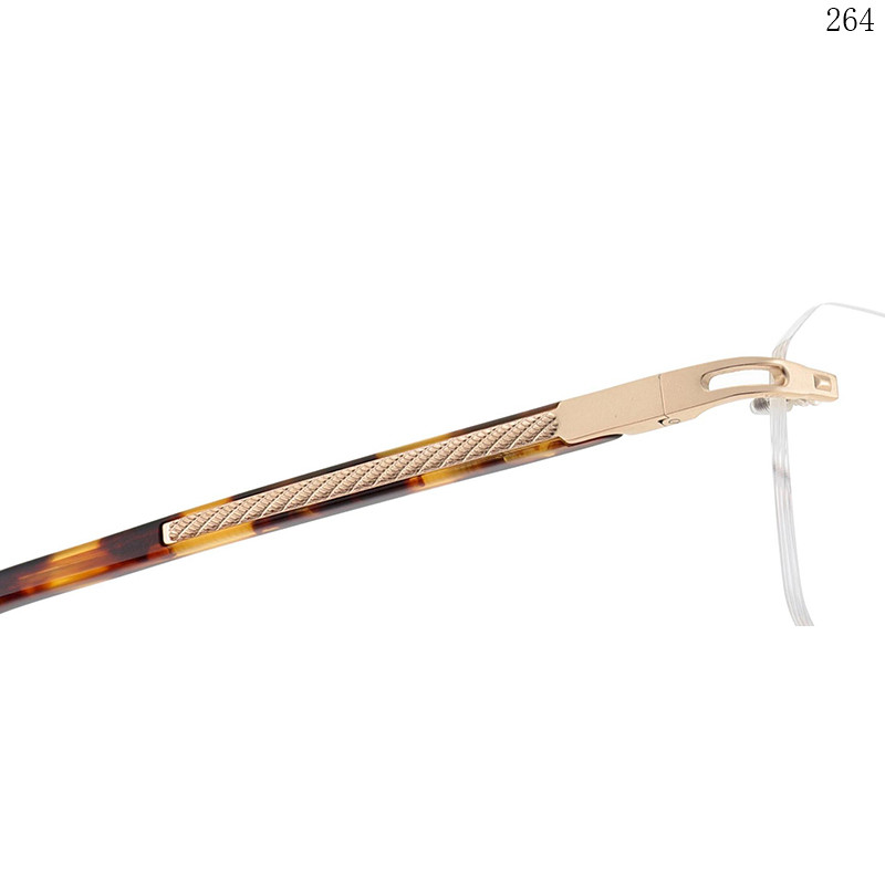 Dachuan Optical 256010 China Supplier Modren Design Rimless Optical Frame with Colorful Legs (4)