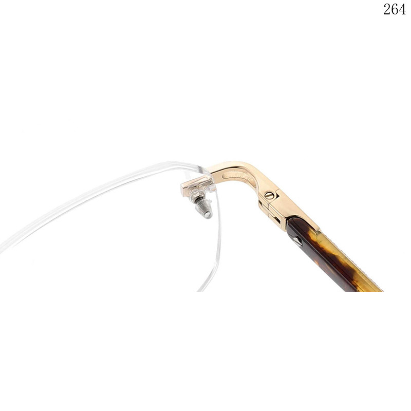 Dachuan Optical 256010 China Supplier Modren Design Rimless Optical Frame with Colorful Legs (5)