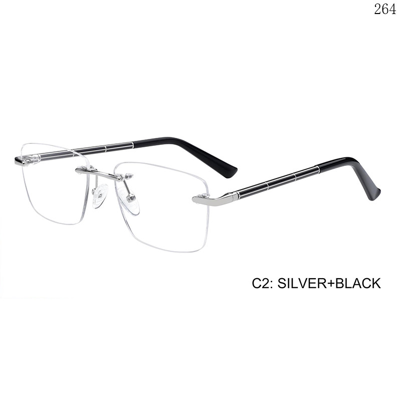 Dachuan Optical 256013 China Supplier Best Selling Rimless Spectacle Frames with Colorful Legs (7)