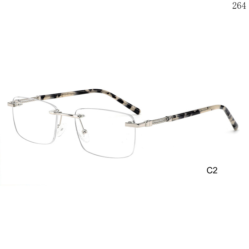 Dachuan Optical 25602 China Supplier Fashionable Design Rimless Optical Frame with Designed (7)