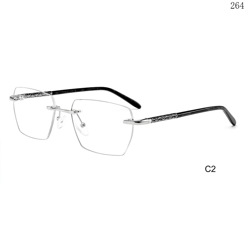 Dachuan Optical 256020 China Supplier Good Quality Rimless Spectacle Frames with Custom Logo (7)