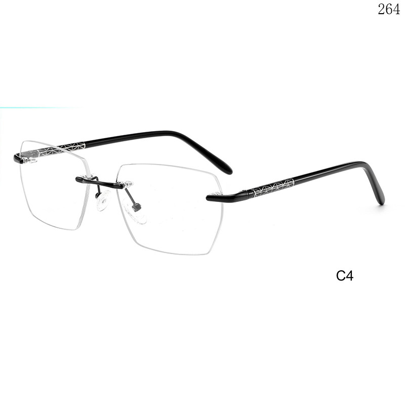 Dachuan Optical 256020 China Supplier Good Quality Rimless Spectacle Frames with Custom Logo (9)