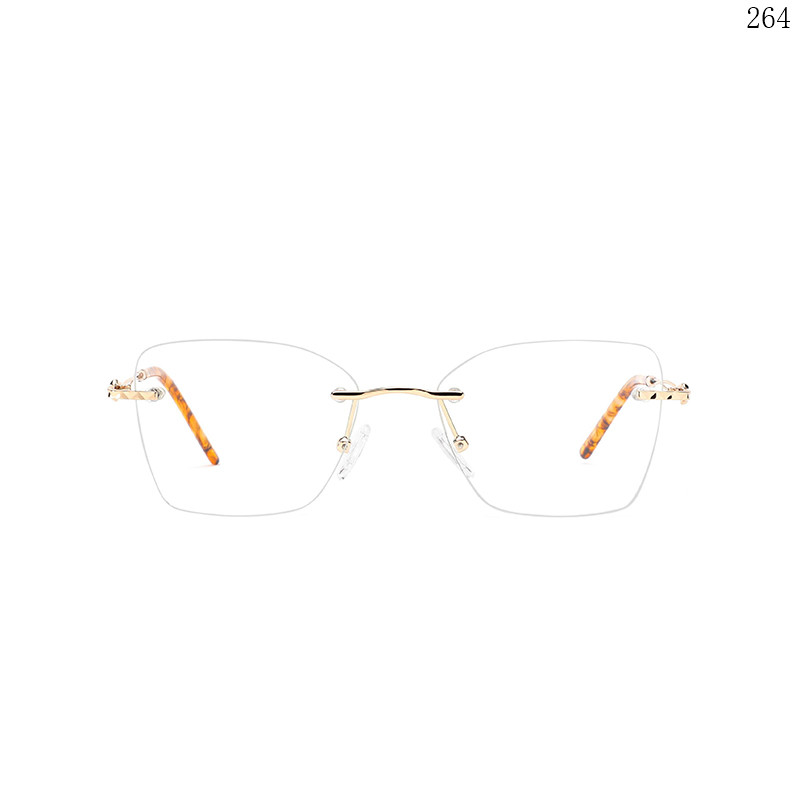 Dachuan Optical 256028 China Supplier New Popular Rimless Optical Eyewear with Candy Color  (2)