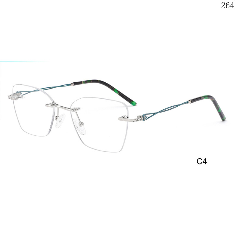 Dachuan Optical 256028 China Supplier New Popular Rimless Optical Eyewear with Candy Color  (9)