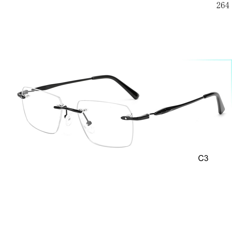 Dachuan Optical 256030 China Supplier High End Rimless Optical Eyewear with Small Orders  (8)