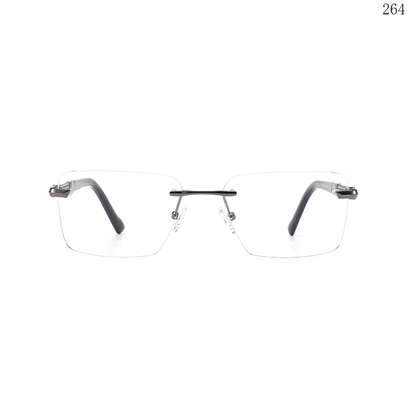 Dachuan Optical 256039 China Supplier Wholesale New Rimless Eyeglasses Frames with Special Legs (2)