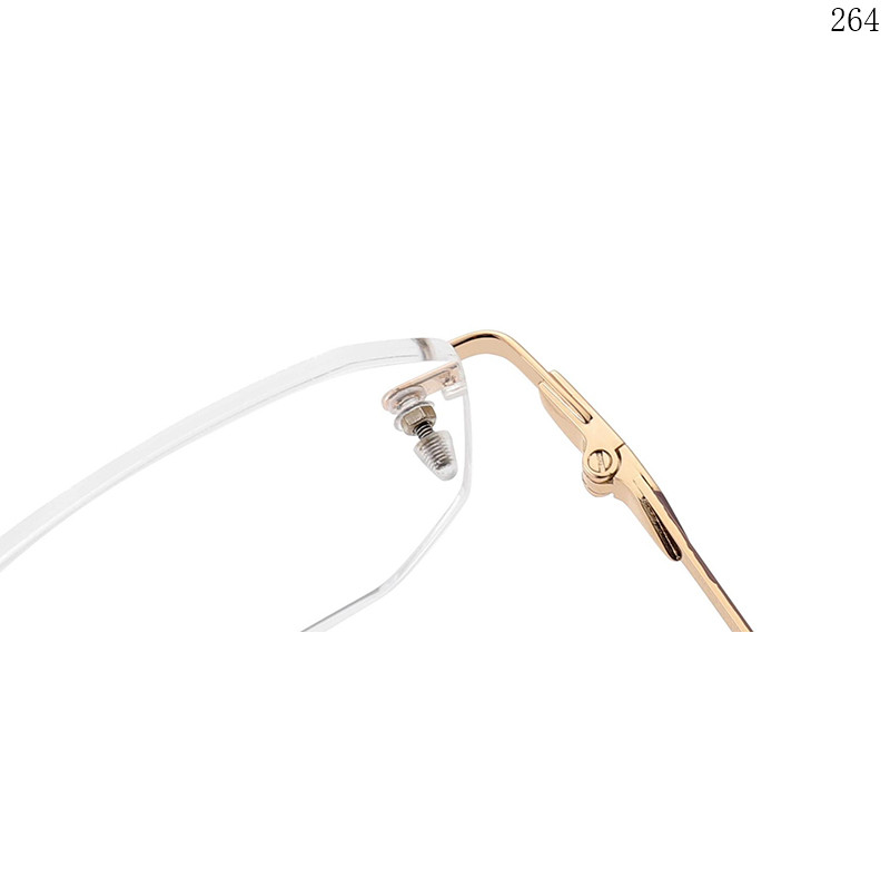 Dachuan Optical 256043 China Supplier Hot Trend Rimless Eyeglasses Frames with Colorful Design (5)