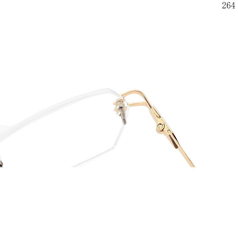 Dachuan Optical 256045 China Supplier Modern Design Rimless Eyeglasses Frames with Your Brand (5)