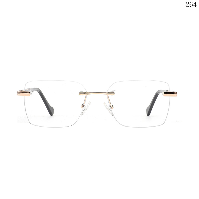 Dachuan Optical 25646 China Supplier High Fashion Rimless Spectacle Frames with Custom Logo  (2)