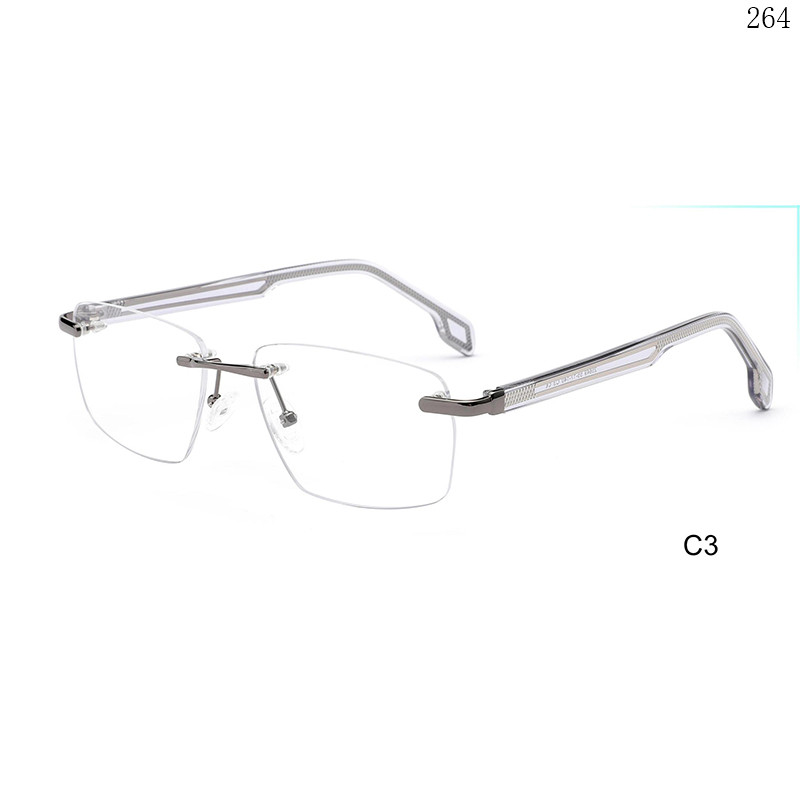 Dachuan Optical 25649 China Supplier Best Selling Rimless Spectacle Frames with Design Your Own (8)