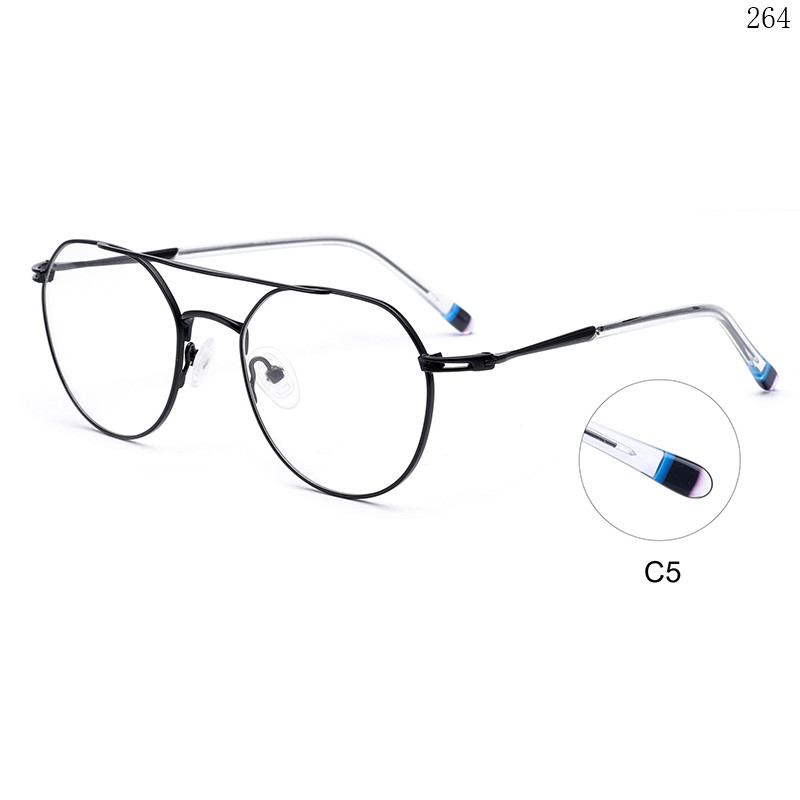 Dachuan Optical 7031A20 China Supplier Fashion Design Metal Optical Frame with Double Bridge (11)