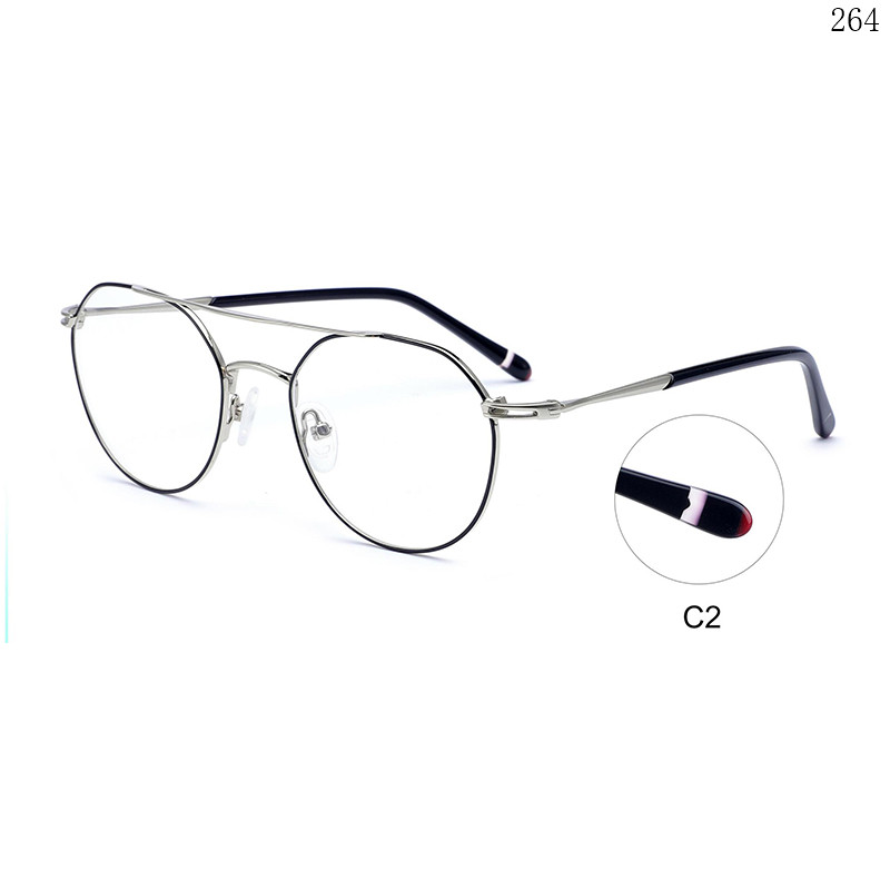 Dachuan Optical 7031A20 China Supplier Fashion Design Metal Optical Frame with Double Bridge (8)