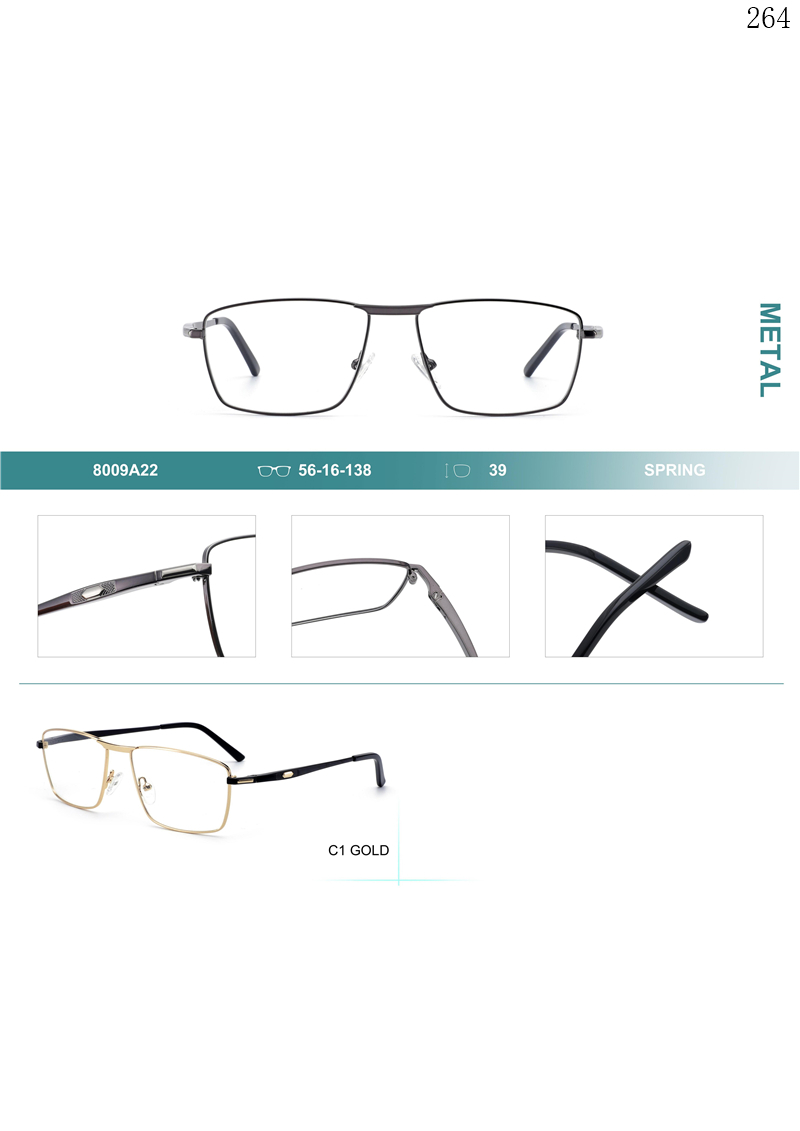 Dachuan Optical 8009A22 China Supplier Trend Design Metal Optical Frame with Unisex (1)