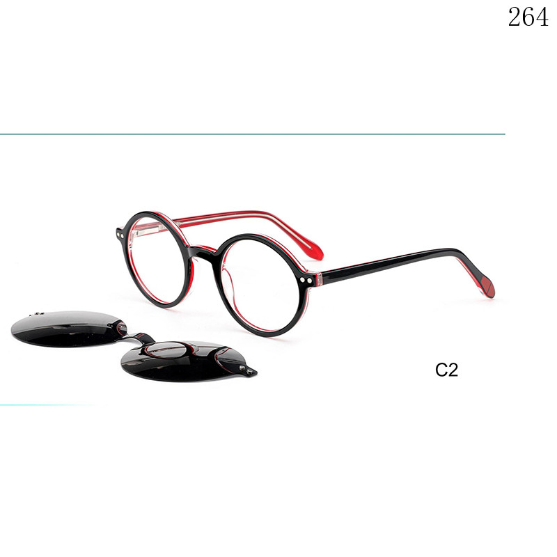 Dachuan Optical BC2202 China Supplier Fashion Design Children Clip On Spectacle Frames with Round Frame (9)