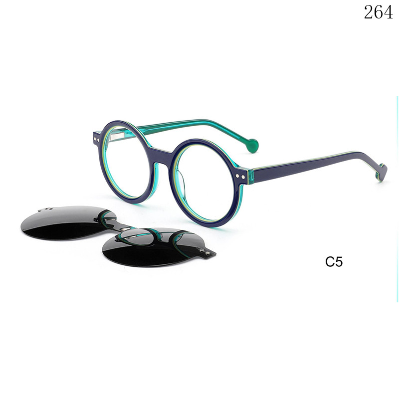 Dachuan Optical BC2203 China Supplier New Arrive Children Clip On Spectacle Frames with Pattern Color (12)