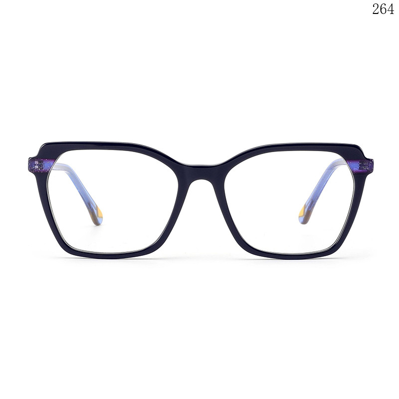 Dachuan Optical BL2801 China Supplier New Trendy Splicing Acetate Optical Glasses with Spring Hinge (1)