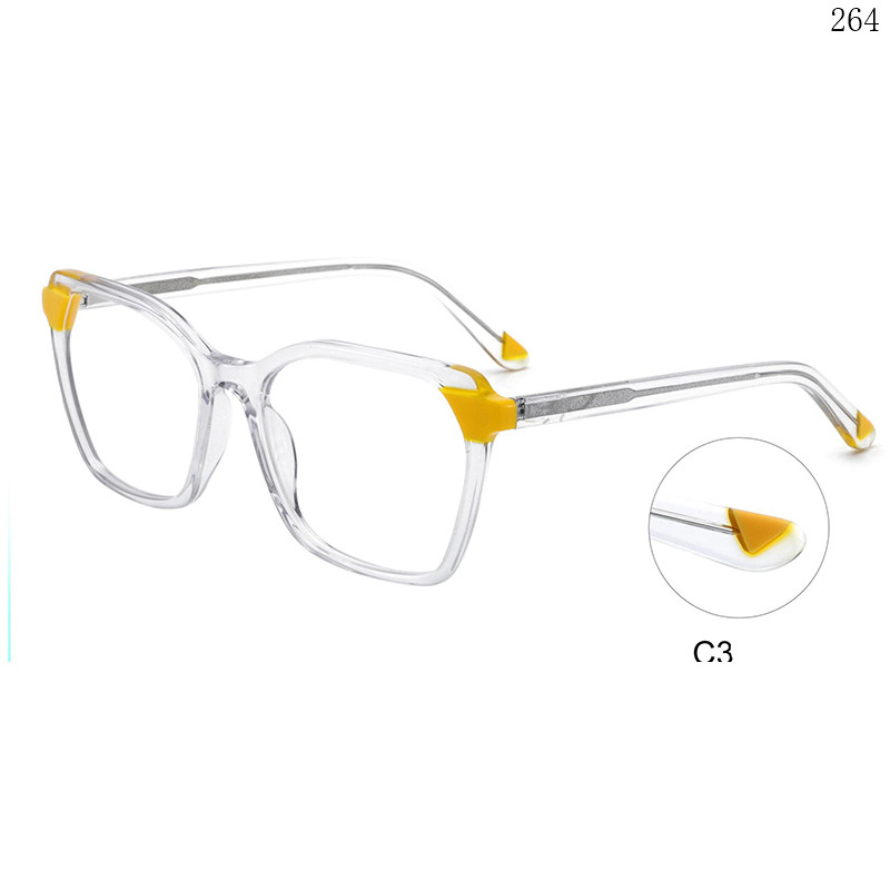 Dachuan Optical BL2801 China Supplier New Trendy Splicing Acetate Optical Glasses with Spring Hinge (9)