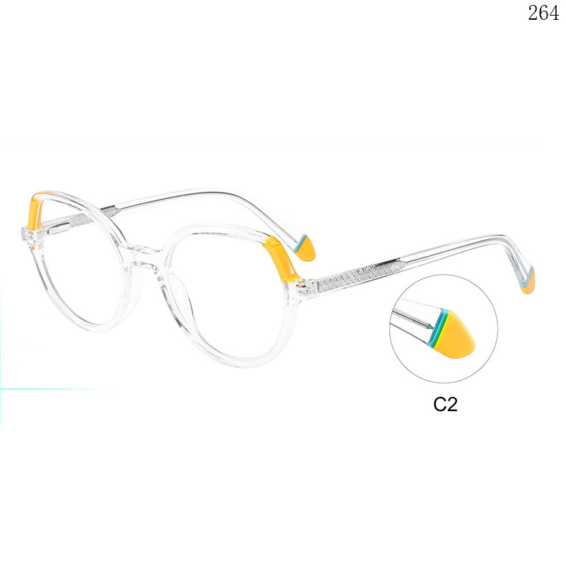 Dachuan Optical BL2804 China Supplier Fashionable Acetate Optical Glasses with Splicing Frame (7)