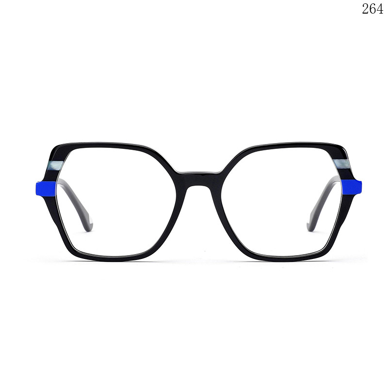 Dachuan Optical BL2814 China Supplier Good Quality Acetate Optical Glasses with Multicolor Splicing Frame (1)