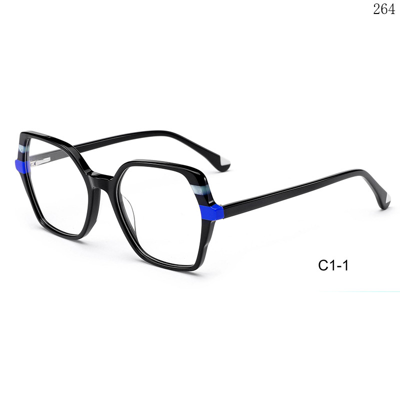 Dachuan Optical BL2814 China Supplier Good Quality Acetate Optical Glasses with Multicolor Splicing Frame (6)