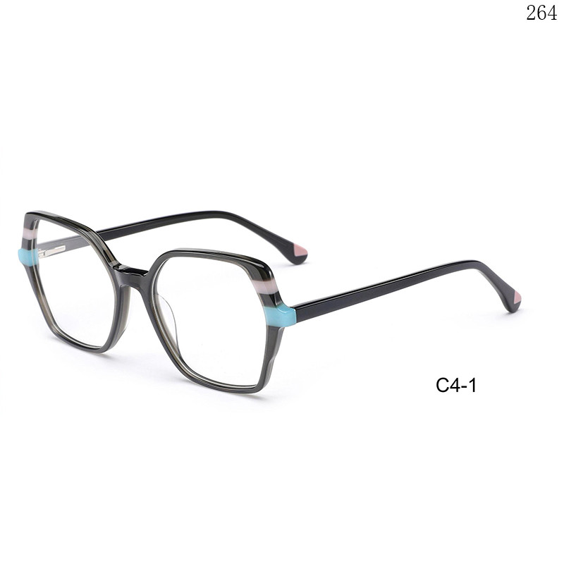 Dachuan Optical BL2814 China Supplier Good Quality Acetate Optical Glasses with Multicolor Splicing Frame (9)