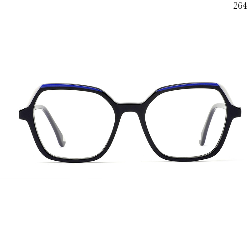 Dachuan Optical BL2820 China Supplier Colorful Splicing Acetate Eyeglass Frames with Spring Hinges (1)