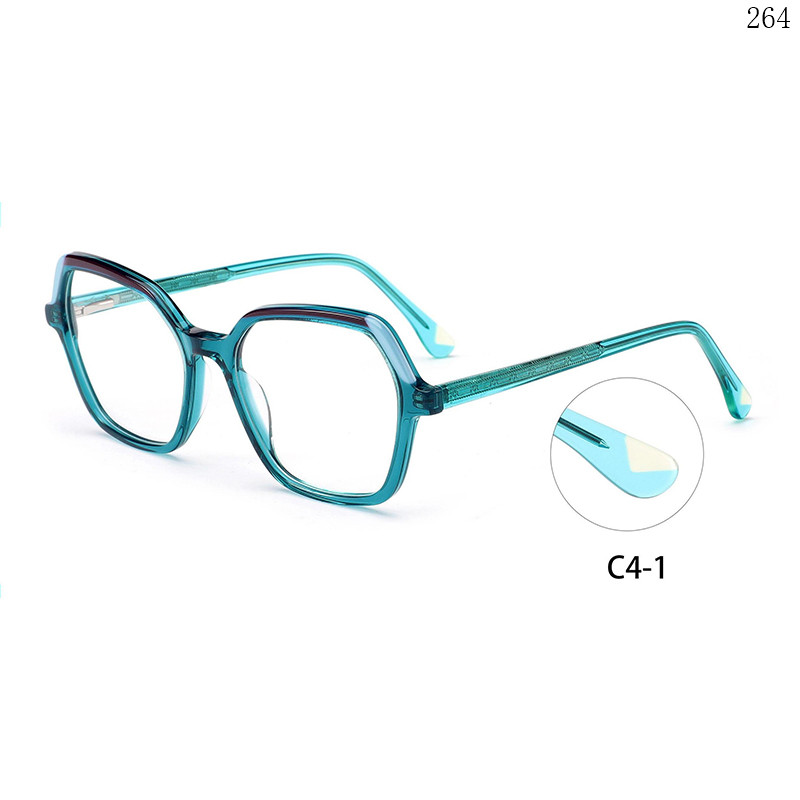 Dachuan Optical BL2820 China Supplier Colorful Splicing Acetate Eyeglass Frames with Spring Hinges (8)