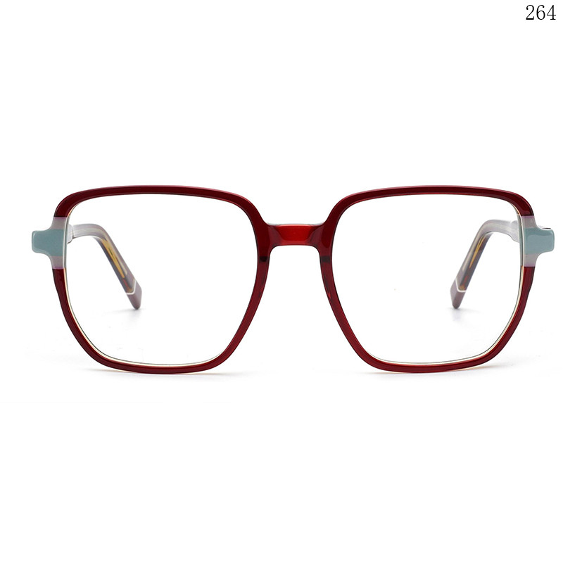 Dachuan Optical BL2824 China Supplier High Quality Splicing Acetate Eyeglass Frames with Oversized Frame (1)