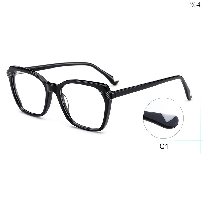 Dachuan Optical BL2825 China Supplier Hot Trends Multicolor Splicing Acetate Optical Eyewear with Spring Hinges (6)