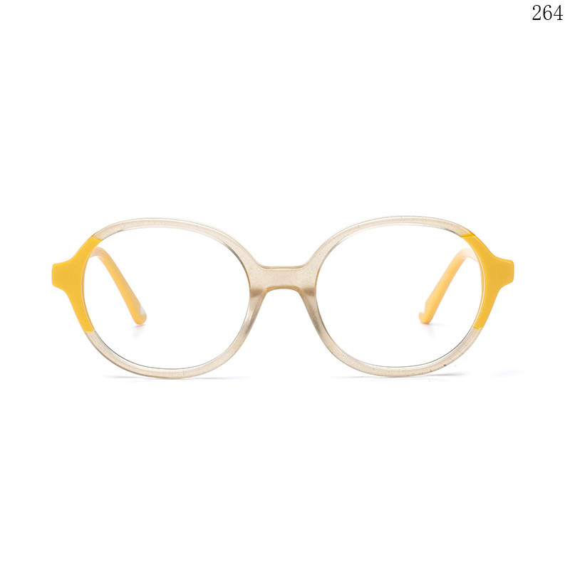 Dachuan Optical BL2826 China Supplier Retro Design Splicing Acetate Optical Eyewear with Oval Shape (1)