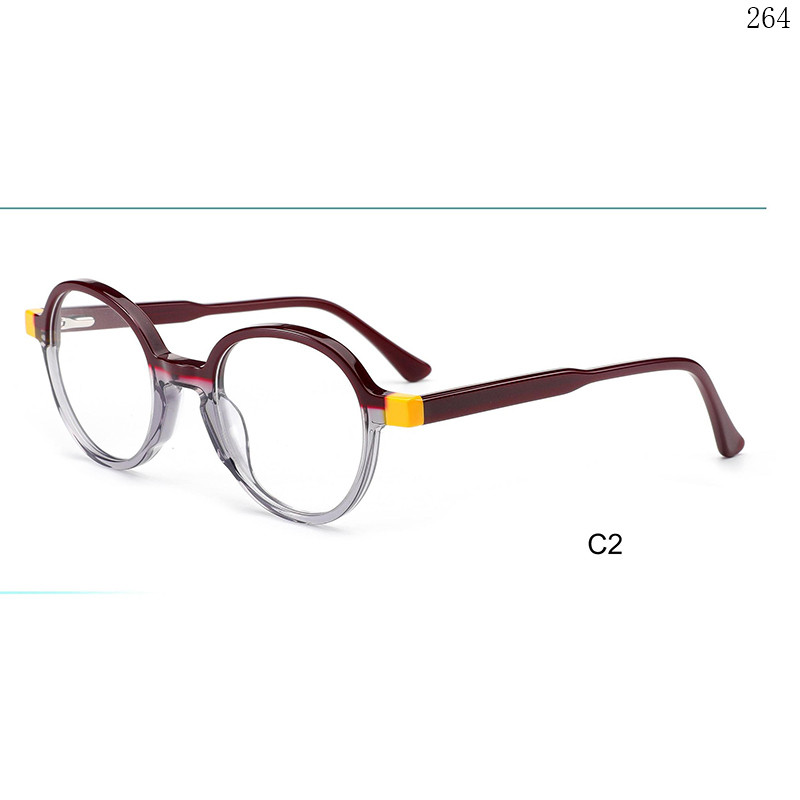 Dachuan Optical BL2843 China Supplier Vintage Style Splicing Acetate Optical Eyewear with Spring Hinges (7)