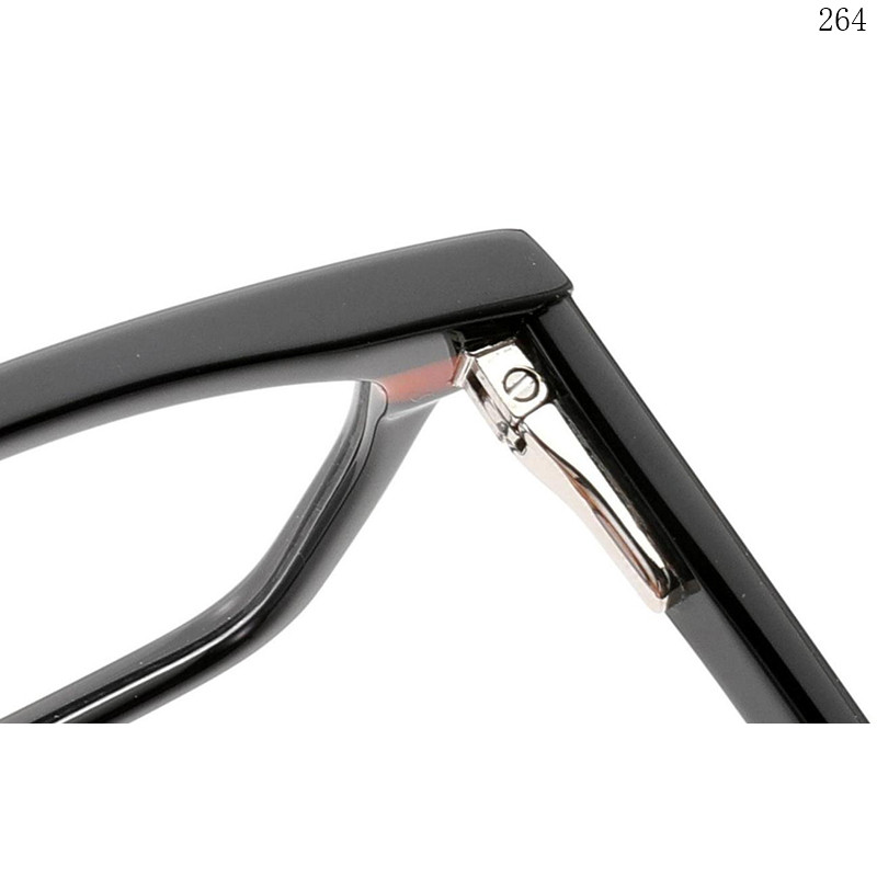 Dachuan Optical BL2849 China Supplier Flat Top Shape Clip On Eyeglasses with Multicolor Splicing (2)