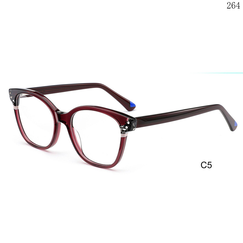 Dachuan Optical BL2852 China Supplier Hot Trends Acetate Optical Glasses with Multicolor Splicing Frame (10)