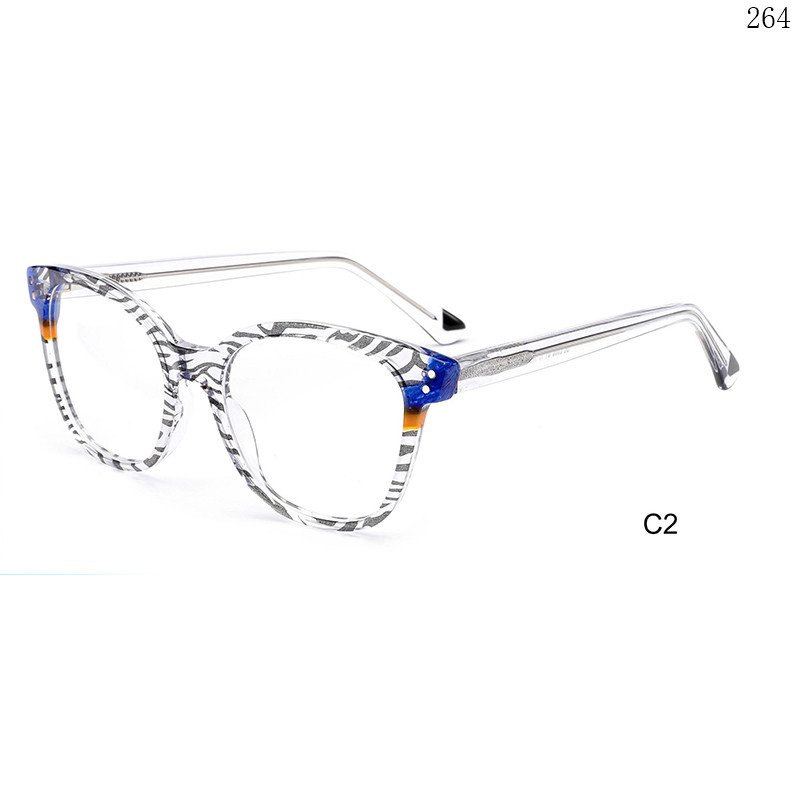 Dachuan Optical BL2852 China Supplier Hot Trends Acetate Optical Glasses with Multicolor Splicing Frame (7)