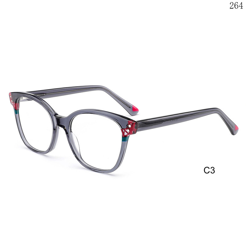 Dachuan Optical BL2852 China Supplier Hot Trends Acetate Optical Glasses with Multicolor Splicing Frame (8)