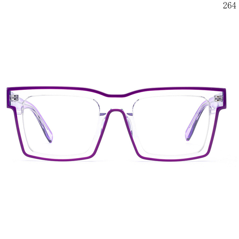 Dachuan Optical CH3203 China Supplier Hot Fashion Acetate Optical Glasses with Transparent Color (2)