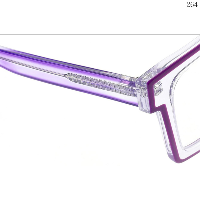 Dachuan Optical CH3203 China Supplier Hot Fashion Acetate Optical Glasses with Transparent Color (4)