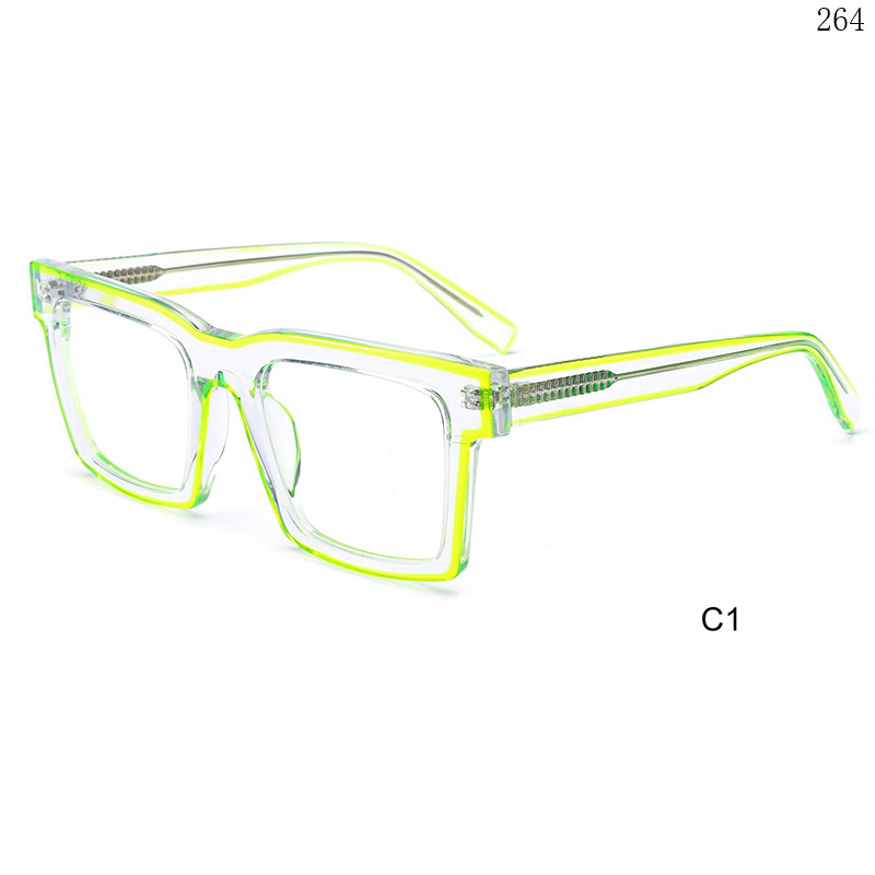 Dachuan Optical CH3203 China Supplier Hot Fashion Acetate Optical Glasses with Transparent Color (7)