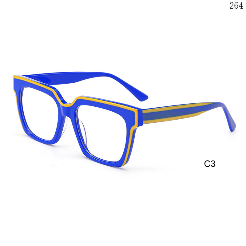 Dachuan Optical CH3205 China Supplier Luxury Design Acetate Spectacle Frames with Square Frame (10)