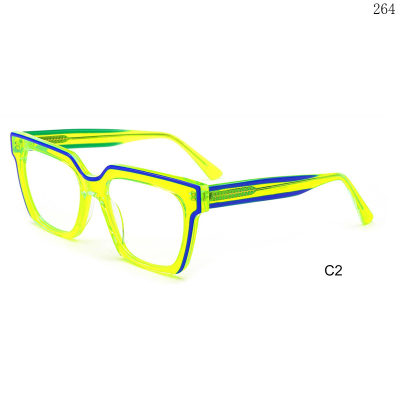 Dachuan Optical CH3205 China Supplier Luxury Design Acetate Spectacle Frames with Square Frame (8)