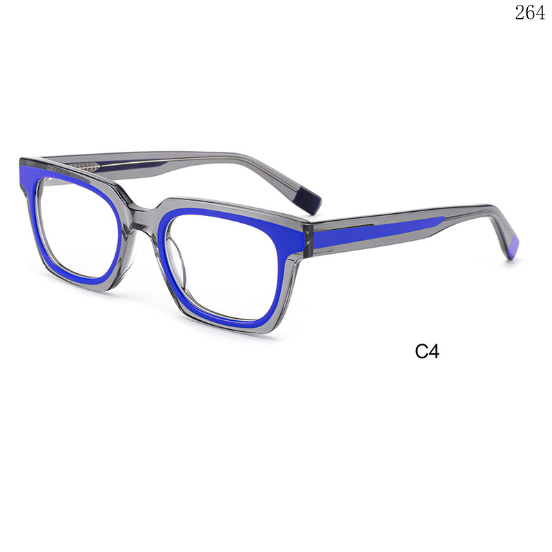 Dachuan Optical CH3211 China Supplier Punk Design Acetate Optical Glasses with Metal Hinge (10)