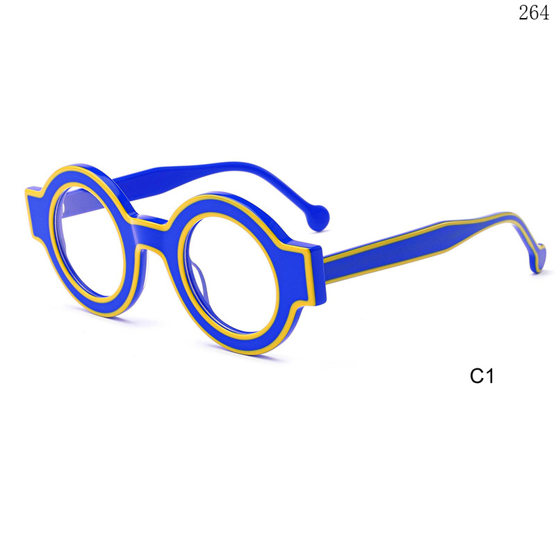 Dachuan Optical CH3213 China Supplier Hot Fashion Acetate Optical Glasses with Round Frame (7)