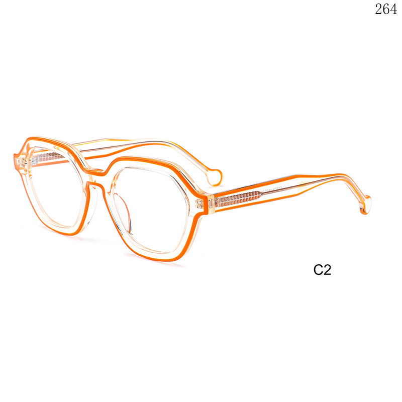 Dachuan Optical CH3214 China Supplier Brand New Acetate Optical Glasses with Shaped Design (8)