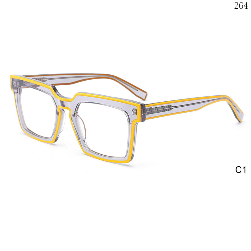 Dachuan Optical CH3216 China Supplier Classic Design Acetate Optical Glasses with Transparent Color (7)