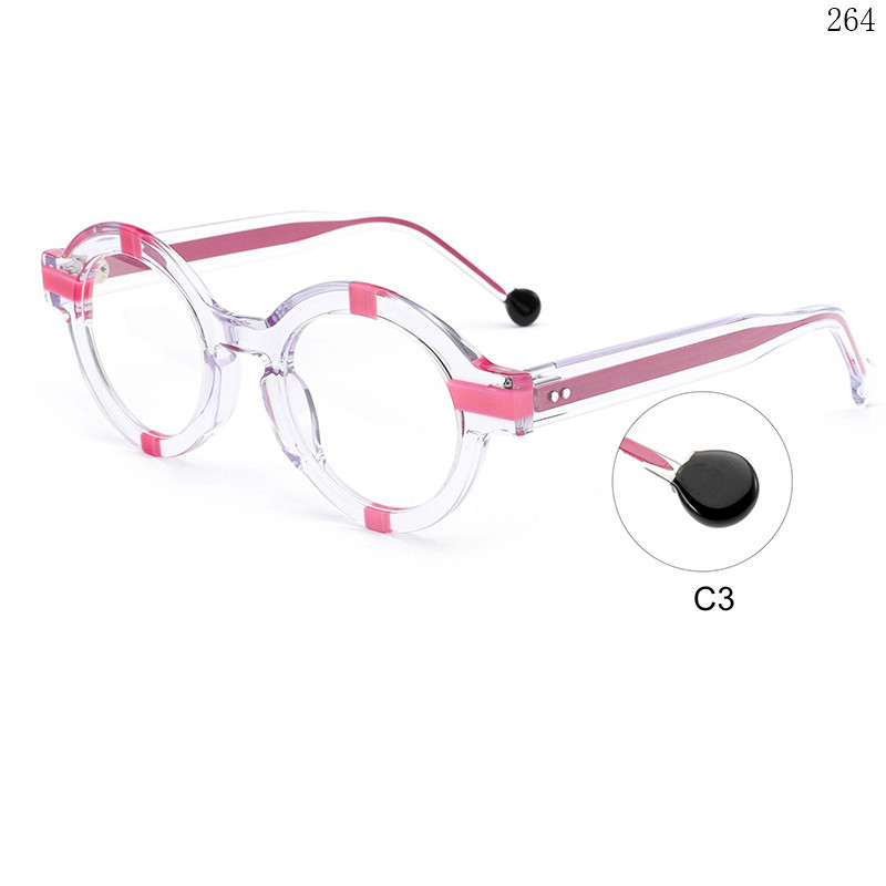 Dachuan Optical CH3217 China Supplier Hot Trend Acetate Optical Glasses with Transparent Color (9)