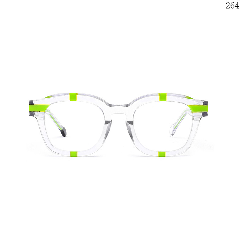 Dachuan Optical CH3218 China Supplier Hot Fashionable Acetate Optical Glasses with Transparent Color (2)