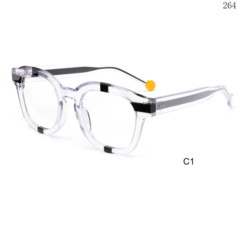 Dachuan Optical CH3218 China Supplier Hot Fashionable Acetate Optical Glasses with Transparent Color (7)